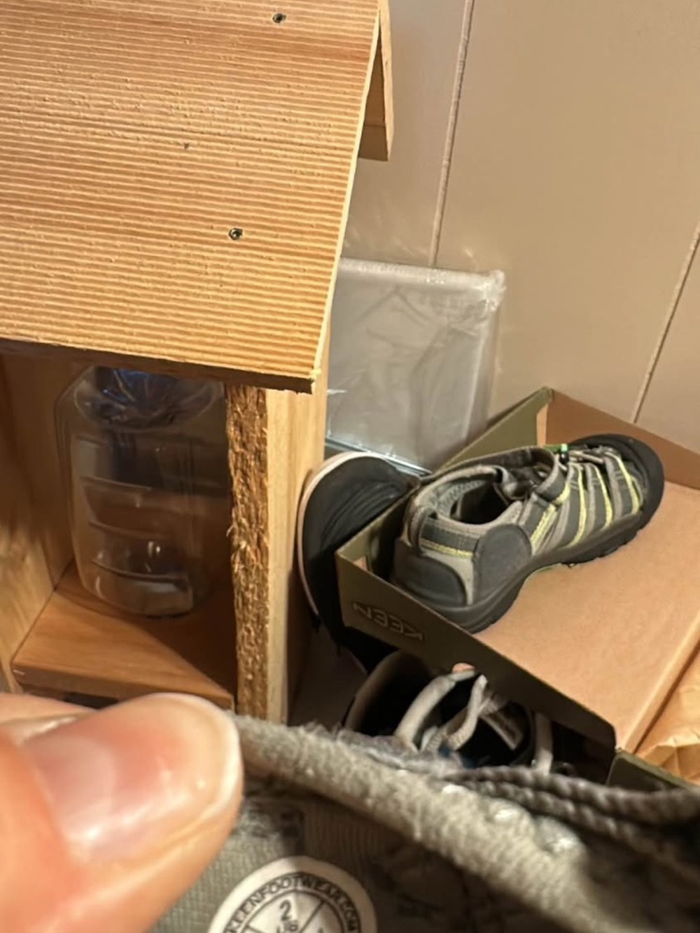 Keen Gray and Green Outdoor Trail Shoes